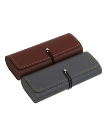 Футляр для очков полу-формованный на застежке ЮL Авентус, ПУ, 16х6,5х3см, 2 цвета