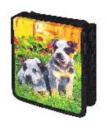 Портмоне ВВ-3236С (на 32 CD) с кольцами Spotty puppy