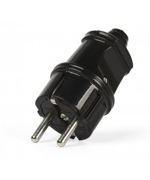 сет/вилка Smartbuy, прямая с заземлением чёрная 16А 250В (SBE-16-P01-b)ки оптом с доставкой по Дальнему Востоку. Удлинители оптом по низкой цене со склада в Новосибриске.