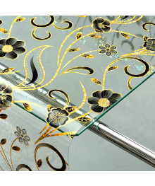 Клеенка GRACE силикон-прозрачная с рис. 0,6х20м  0,65 мм Laser LS-4802A