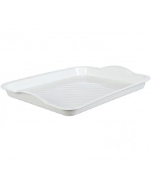 Поднос М1109  универсальный 25х29см белый (15/уп)очная доска оптом в Новосибирске. Разделочная доска купить в Новосибирске оптом. Доставка в регионы