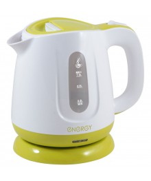 Чайник ENERGY E-234 (1л, диск) бело-зеленыйосибирску, Барнаул, Горно-Алтайск, Ленинск-Кузнецк, Кемерово, Томск. Большой каталог пластиковых ча