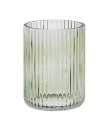 Стакан для ванной комнаты VETTA Ингрид, стекло, зеленый, 7х7х9,5см