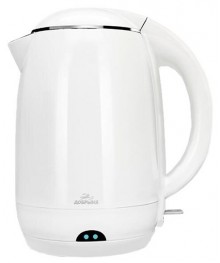 Чайник Добрыня DO-1249W(1.8л) 2000Вт пл/нжс белыйибирске. Чайник двухслойный оптом - Василиса, Delta, Казбек, Galaxy, Supra, Irit, Магнит. Доставка
