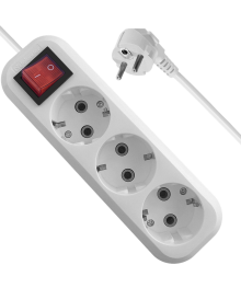 Удлинитель сетевой Defender L330 16A ,15м с заземлением, выкл