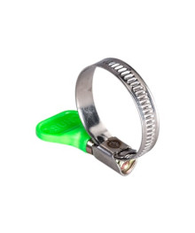 Хомут нерж 10-16мм с барашком (уп100) (48388)