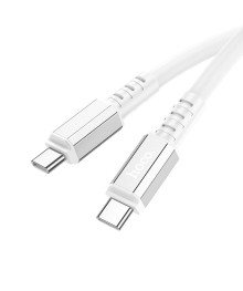 Кабель Type-С - Type-C Hoco X85 Strenght 1 метр, 60W, 3A, ТПЭ, белый (35/350)