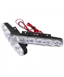 Фары дневного света NEW GALAXY 6 LED, пласт. корп., 155мм, 12V, белый, 2шт.Ходовые огни оптом с доставкой по России. Большой кталог ходовых огней