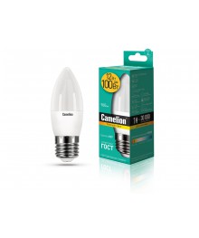 Эл. лампа светодиодная Camelion LED-C35-12W-/830/E27 (Свеча 12Вт 220В, аналог 100Вт) уп.1/10/100нецк, Ленинск-Кузнецк, Барнаул, Горно-Алтайск, Бийск и др. Большой каталог светодиодных ламп оптом.