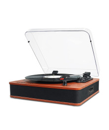 Колонка портативная с BLUETOOTH OT-SPB145 проигрыватель пластинок с Bluetooth (пласт, дерево 4Вт)