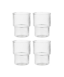 Набор стаканов 4 предмета 300 мл Астра, стекло, рифленый