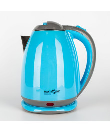 Чайник MAXTRONIC MAX-201 голубой, серый (1,8л, двойн стенки, диск 1,8кВт) 16/уп
