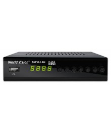 Цифровая TV приставка (DVB-T2) World Vision T625A LAN (диспл, кнопк, мет, LAN H.265,T2+C IPTV AC3)Цифровая TV приставка оптом. Большой каталог Цифровых TV приставок оптом со склада в Новосибирске.