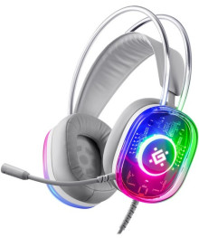 гарнитура Defender Cyborg игровая,белый, 7.1,RGB, провод кабель 2м