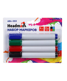 Набор маркеров HEADMAN 4шт