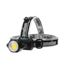 Фонарь Camelion LED 53401 (налоб, аккум 3,7В, черн, COB+LED, 3,5 Вт, 4 реж, Type-C, бокс)
