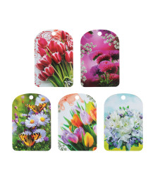 Доска разд дерев. "Цветы", 27x18x0,5см, фанера, 5 дизайнов