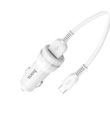 ЗУ в прикуриватель HOCO Z27 + кабель Type-C (5B,2400mA)