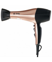 Фен DELTA DL-0937 черный с бежев : ХОЛОДНЫЙ ВОЗДУХ, 2000 Вт, ТУРМАЛИН.ИОНИЗАЦИЯ.(12)
