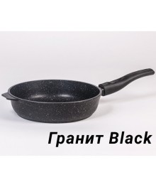 Мечта Сковорода литая  28см АП Гранит Black со съемной ручкой арт 028802 (10) доставкой - Новосибирск, Новокузнецк, Горно-Алтайск. Низкие цены, большой ассортимент посуды оптом