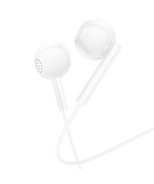 Наушники BOROFONE BM76 Ocean, вкладыши с микрофоном, 1,2 метра, белые (1000)