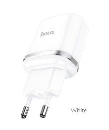 Блок пит USB сетевой HOCO N3, QC3.0, 1хUSB-А, 3А, белый (12/120)
