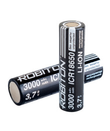 Акк литиевый ROBITON LI186NP3000FPK без защиты 3000mAh, 3.7V PK1 с плоским контактом