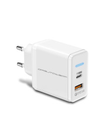 Блок пит USB сетевой  Орбита OT-APU61 Белый с TYPE-C/USB (PD+QC3.0, 35Вт)