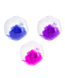 Мяч пляжный надувной с перьями, d=40см, ПВХ 0,18 мм