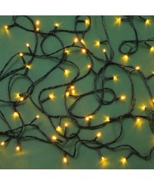 Эл.гирл. "Вьюн" уличная, 10м, 100LED, шампань, пост.св., ПВХ зел, коннект, IP44, 220В