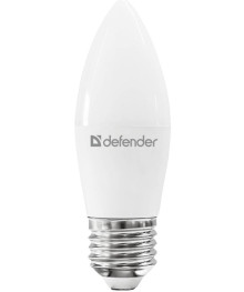 Эл. лампа светодиодная Defender LED-С37 -12W/830/E27(свеча, теплый белый)уп.1шт