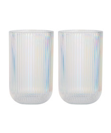 MILLIMI Набор стаканов 2шт, 380мл, стекло, перламутровый