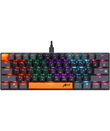 Клавиатура DEFENDER Apex GK-002 RU 3 цв,черный, радуж 61к, красн св