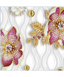 Клеенка GRACE STSA5625-1 глянцевая ткань с пвх покрытием обработ. аллюминием, 350г/м2 1,4мх20м