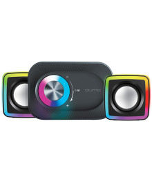 Колонки Активные Qumo MIRAGE AS015, 15 Вт, 2.1, ВТ, объемн звуч, упр RGB подсветка, USB+Jack 3,5мм