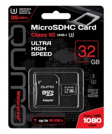 Пам.MicroSDHC,32Gb QUMO (Сlass 10 UHS-I U3 ,3.0, сверхск) с адап SD, черно-красная картон упаковкаужаем в Красноярск, Иркутск, Якутск, Кызыл, Улан-Уде, Хабаровск, Владивосток, Комсомольск-на-Амуре.