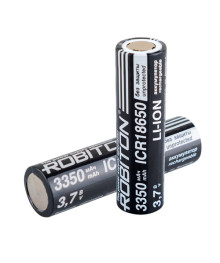Акк литиевый ROBITON LI186NP3350FPK без защиты 3350mAh, 3.7V PK1 с плоским контактом