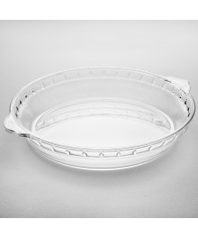 Форма для запекания Забава РК-0042  стекло круглая с ручками 2л, 28.6*25.3*4,7 см (12)Формы для выпечки оптом с доставкой. Купить формы для выпечки оптом с доставкой.