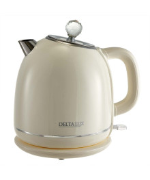 Чайник DELTA LUX DE-1018  ДВОЙНОЙ КОРПУС, 1,7 л, 2200Вт, белый (12)
