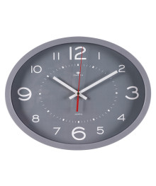 Часы настенные СН 2720 - 119 овал 22,5х29см, корпус серый "Классика" (10)
