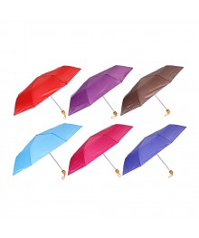 Зонт женский, механика, металл, пластик, полиэстер, 55см, 8 спиц, 6 цветов, 3375SДождевики оптом по низкой цене. Большой каталог дождевиков оптом со склада в Новосибирске.