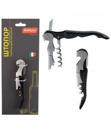 Штопор Mallony Сомелье двухступенчатый, Sommelierске . Шумовка оптом купить в Новосибирске . Венчик оптом купить в Новосибирске большой ассортимент.