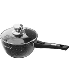 Мечта Ковш литой 1,7л АП Гранит black Induction Pro со съем ручк и стекл крышкой  082802И (8)