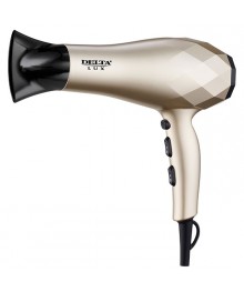 Фен DELTA LUX DL-0941 : ТУРМАЛИНОВАЯ ИОНИЗАЦИЯ, 2400Вт, золотой с черным (Россия)(12)