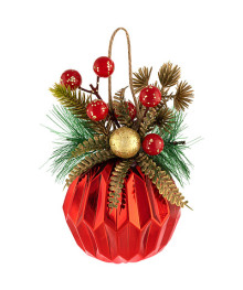 Украшение подвесное "Композиция" цвет красный