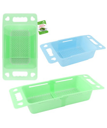 Дуршлаг раздвижной на раковину, пластик, VL11-119