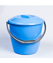 Ведро  10л пласт Удачное с крышкой М110К (59776)