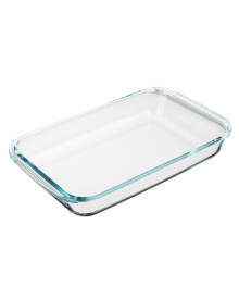 Форма для запекания жаропрочная прямоугольная, с ручками, стекло, 34,5х20,4х5,2см, 2,2л