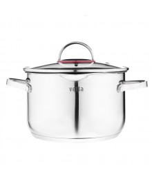 Бирмингем Кастрюля 18х11,5см, 2,7л, со стекл. крышкой, индукция доставкой - Новосибирск, Новокузнецк, Горно-Алтайск. Низкие цены, большой ассортимент посуды оптом