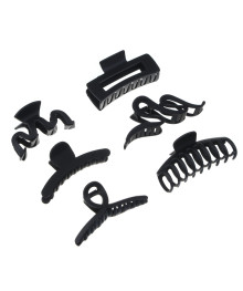 Краб для волос, 8,7-11см, пластик, 6 дизайнов, ACS-95